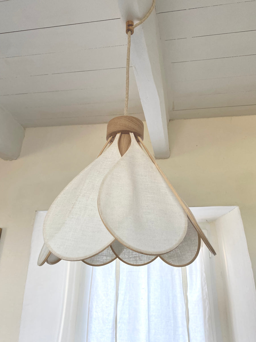 Crochet en bois en “V” pour câble électrique